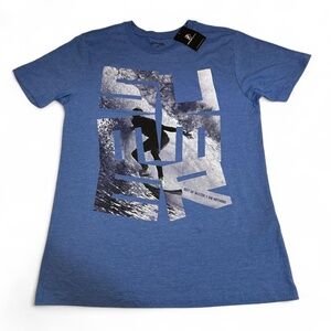 NWT Surf Surfer Shirt Mens S Blue Surfing Beach Swell Summer Vibes Tee